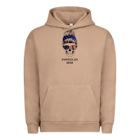 Pigment Burro American Stars, American Flag Patterned Mom Skull Urban Hoodie - Bettercallsaul
