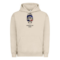 Pigment French Oak American Stars, American Flag Patterned Mom Skull Urban Hoodie - Bettercallsaul