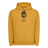 Pigment Peanut Butter American Stars, American Flag Patterned Mom Skull Urban Hoodie - Bettercallsaul
