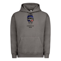 Pigment Tornado American Stars, American Flag Patterned Mom Skull Urban Hoodie - Bettercallsaul