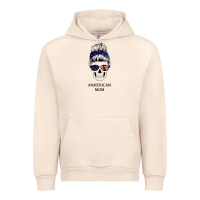 Sandshell American Stars, American Flag Patterned Mom Skull Urban Hoodie - Bettercallsaul