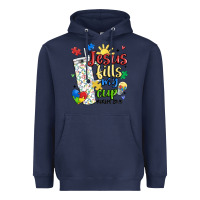 Navy autism jesus fills my cup Heavyweight Hoodie - MaliasSmallBusiness