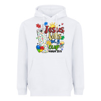 White autism jesus fills my cup Heavyweight Hoodie - MaliasSmallBusiness