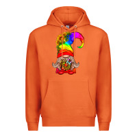Carrot LGBTQ+ Pride Gnome With Donut Premium Hoodie - BundleAndBundleShop
