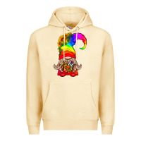 Pina Colada LGBTQ+ Pride Gnome With Donut Premium Hoodie - BundleAndBundleShop