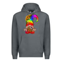 Rock LGBTQ+ Pride Gnome With Donut Premium Hoodie - BundleAndBundleShop