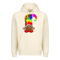 Sandshell LGBTQ+ Pride Gnome With Donut Premium Hoodie - BundleAndBundleShop