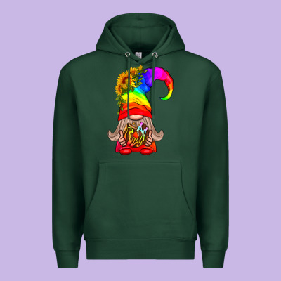 Lgbtq+ Pride Gnome With Donut Premium Hoodie Designed By Bundleandbundleshop