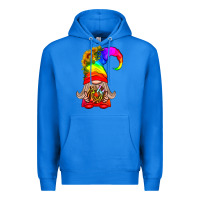 True Royal LGBTQ+ Pride Gnome With Donut Premium Hoodie - BundleAndBundleShop