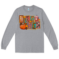 Heather Grey blessed thanksgiving Long Sleeve Tee - FaDigitalArtStudio