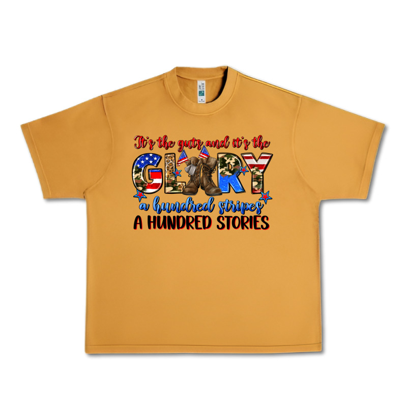 It's The Guts And It's The Glory A Hundred Stripes Urban Heavy Tee by Zillion Design Studio | Teevron
