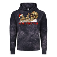 Cloud Black Merry christmas skeleton Vintage Hoodie - RanaPortraitStore