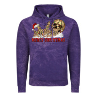 Cloud Purple Merry christmas skeleton Vintage Hoodie - RanaPortraitStore