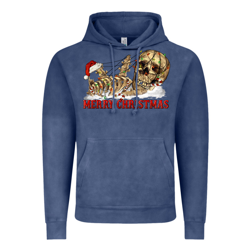 Merry Christmas Skeleton Vintage Hoodie by RanaPortraitStore | Teevron