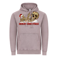 Vintage Zinc Merry christmas skeleton Vintage Hoodie - RanaPortraitStore