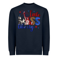 Navy little miss liberty billie wilder Heavyweight Sweatshirt - texasbilliewilder