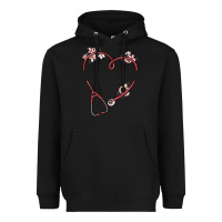 Black custom heart stethoscope Heavyweight Hoodie - MaliasSmallBusiness