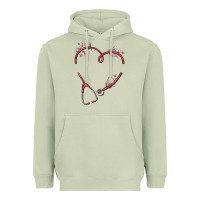 Matcha custom heart stethoscope Heavyweight Hoodie - MaliasSmallBusiness