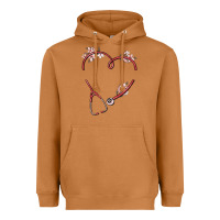 Meerkat custom heart stethoscope Heavyweight Hoodie - MaliasSmallBusiness