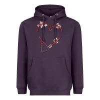Plum custom heart stethoscope Heavyweight Hoodie - MaliasSmallBusiness