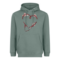 Sage custom heart stethoscope Heavyweight Hoodie - MaliasSmallBusiness
