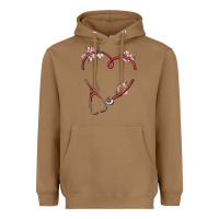 Toasted Coconut custom heart stethoscope Heavyweight Hoodie - MaliasSmallBusiness