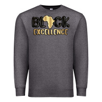 Charcoal Heather black excellence Premium Sweatshirt - MaliasSmallBusiness