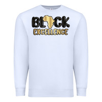 White black excellence Premium Sweatshirt - MaliasSmallBusiness