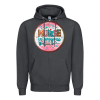 Smoke nurse round earrings 2 Zipper Hoodie - BundleAndBundleShop
