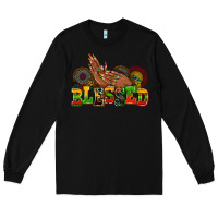 Black blessed afro woman hands Long Sleeve Tee - AdoDesignShop