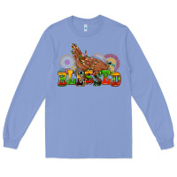 Colony Blue blessed afro woman hands Long Sleeve Tee - AdoDesignShop