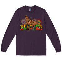 Plum blessed afro woman hands Long Sleeve Tee - AdoDesignShop