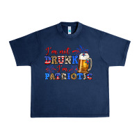 Navy i'm not drunk i'm patriotic zillion Urban Heavy Tee - Zillion Design Studio