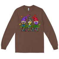 Chestnut autism Gnome Long Sleeve Tee - CowhideDigitalArt