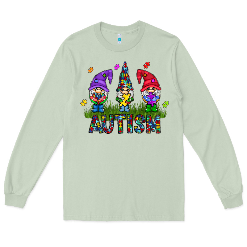 Autism Gnome Long Sleeve Tee by CowhideDigitalArt | Teevron