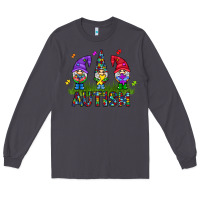 Smoke autism Gnome Long Sleeve Tee - CowhideDigitalArt