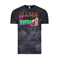 Cloud Black mama needs a drink Vintage Tee - Zillion Design Studio