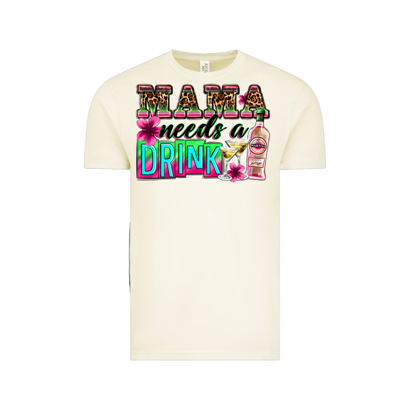 Mama Needs A Drink Vintage Tee by Zillion Design Studio | Teevron