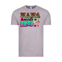 Vintage Zinc mama needs a drink Vintage Tee - Zillion Design Studio