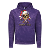 Cloud Purple merry christmas skull Vintage Hoodie - RanaPortraitStore