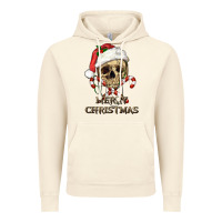 Vintage Artic merry christmas skull Vintage Hoodie - RanaPortraitStore