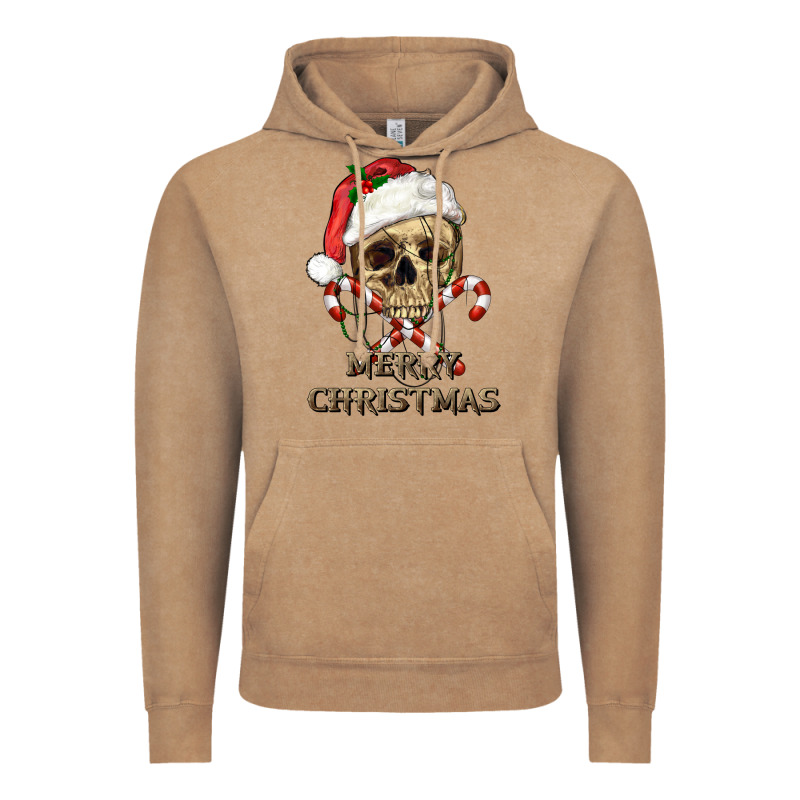 Merry Christmas Skull Vintage Hoodie by RanaPortraitStore | Teevron