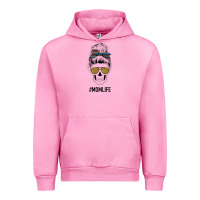 Fuchsia Pink Western Glitter Aztec Patterned Mom Skull Urban Hoodie - Bettercallsaul