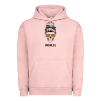 Pigment Salmon Western Glitter Aztec Patterned Mom Skull Urban Hoodie - Bettercallsaul