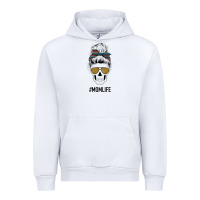 White Western Glitter Aztec Patterned Mom Skull Urban Hoodie - Bettercallsaul