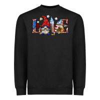 Black love 4th july with gnome billie wilder Heavyweight Sweatshirt - texasbilliewilder
