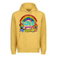 Antique Gold Love Your Truth Premium Hoodie - BundleAndBundleShop