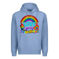 Colony Blue Love Your Truth Premium Hoodie - BundleAndBundleShop