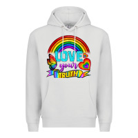 Dove Grey Love Your Truth Premium Hoodie - BundleAndBundleShop
