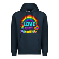 Navy Love Your Truth Premium Hoodie - BundleAndBundleShop